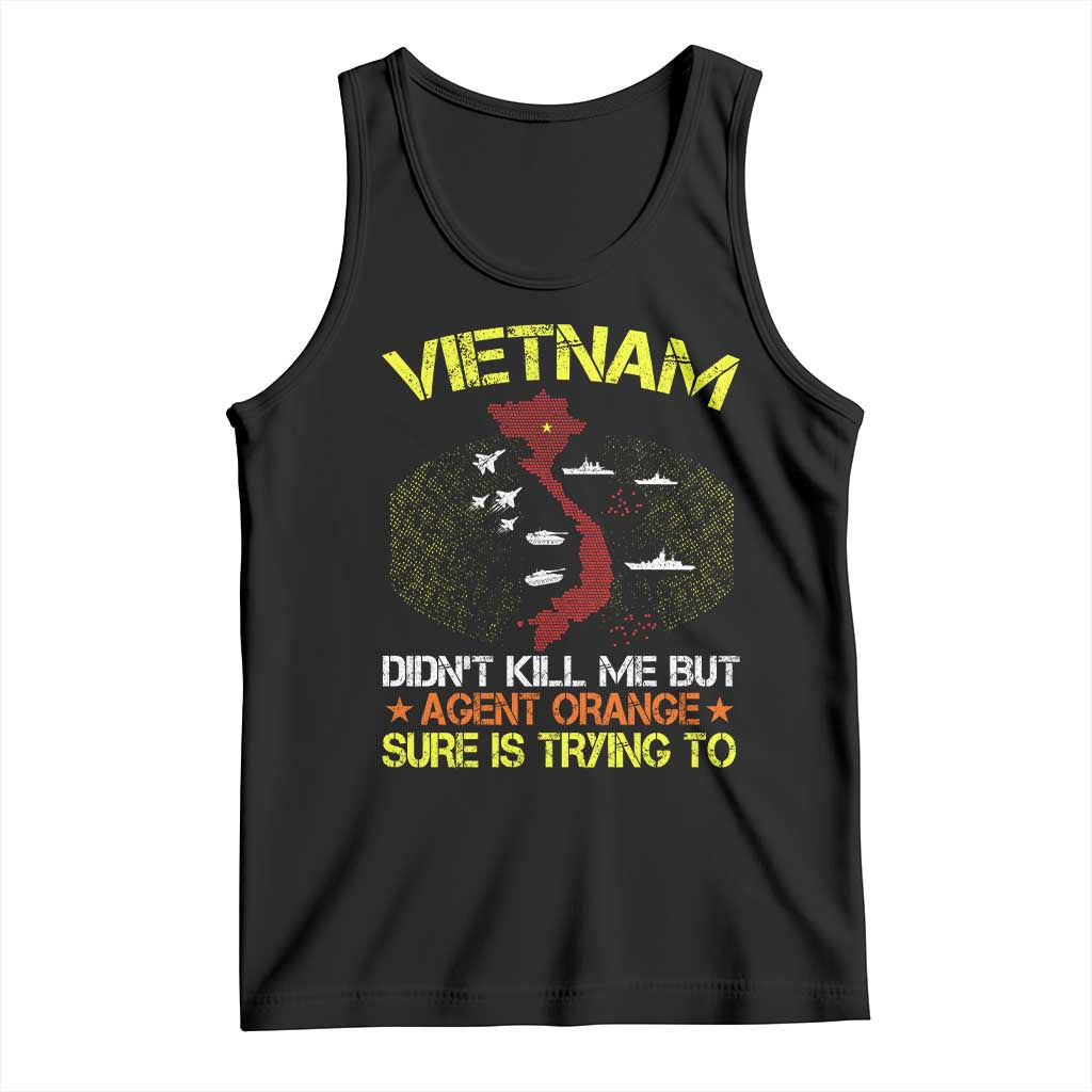 Agent Orange Dioxin Tank Top Vietnam Veteran Vet Gifts TS10 Black Print Your Wear