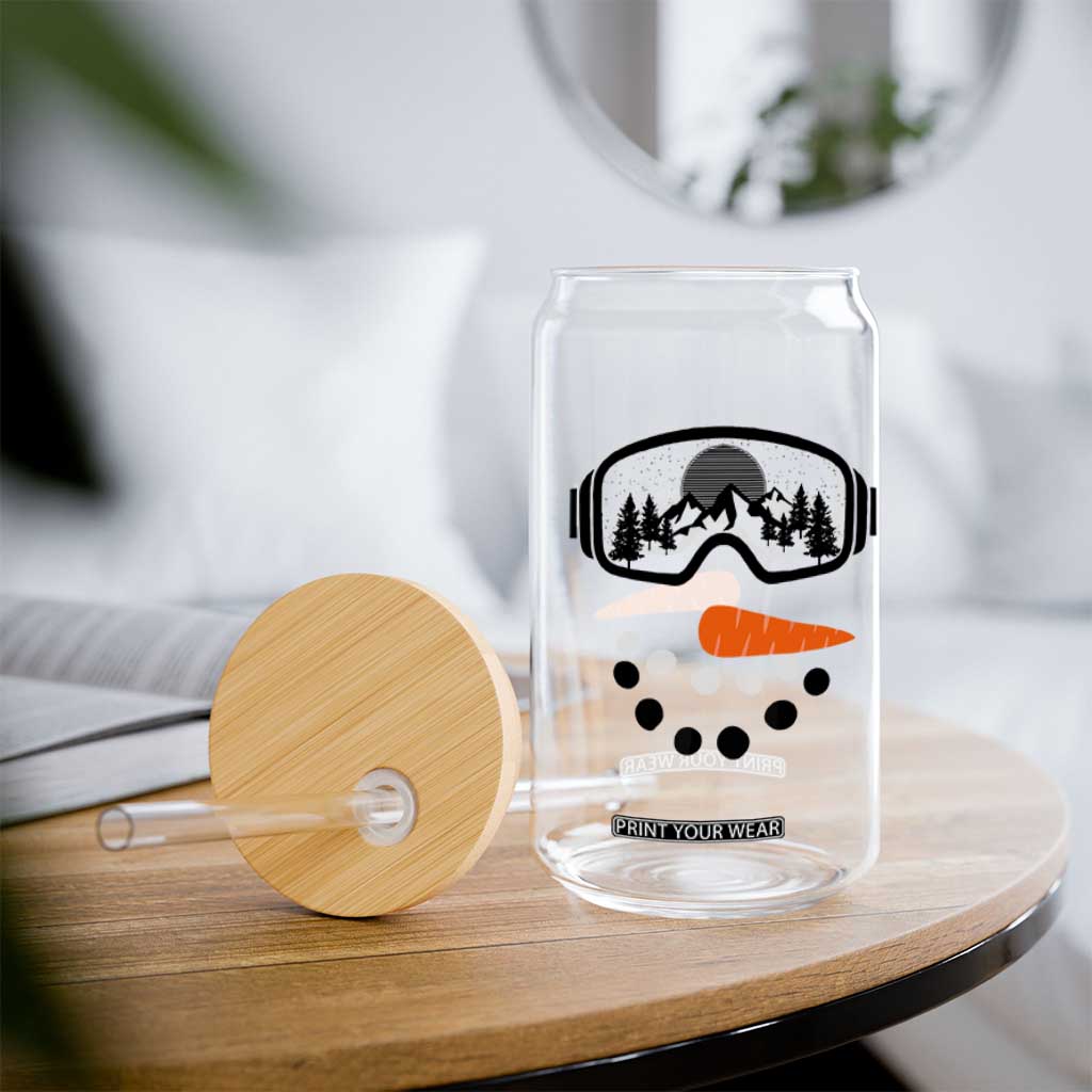 Ski Snowboard Snowman Face Glass Can Goggles Skiing Snow Ski Lover Skier TS10 Print Your Wear