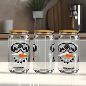 Ski Snowboard Snowman Face Glass Can Goggles Skiing Snow Ski Lover Skier TS10 Print Your Wear
