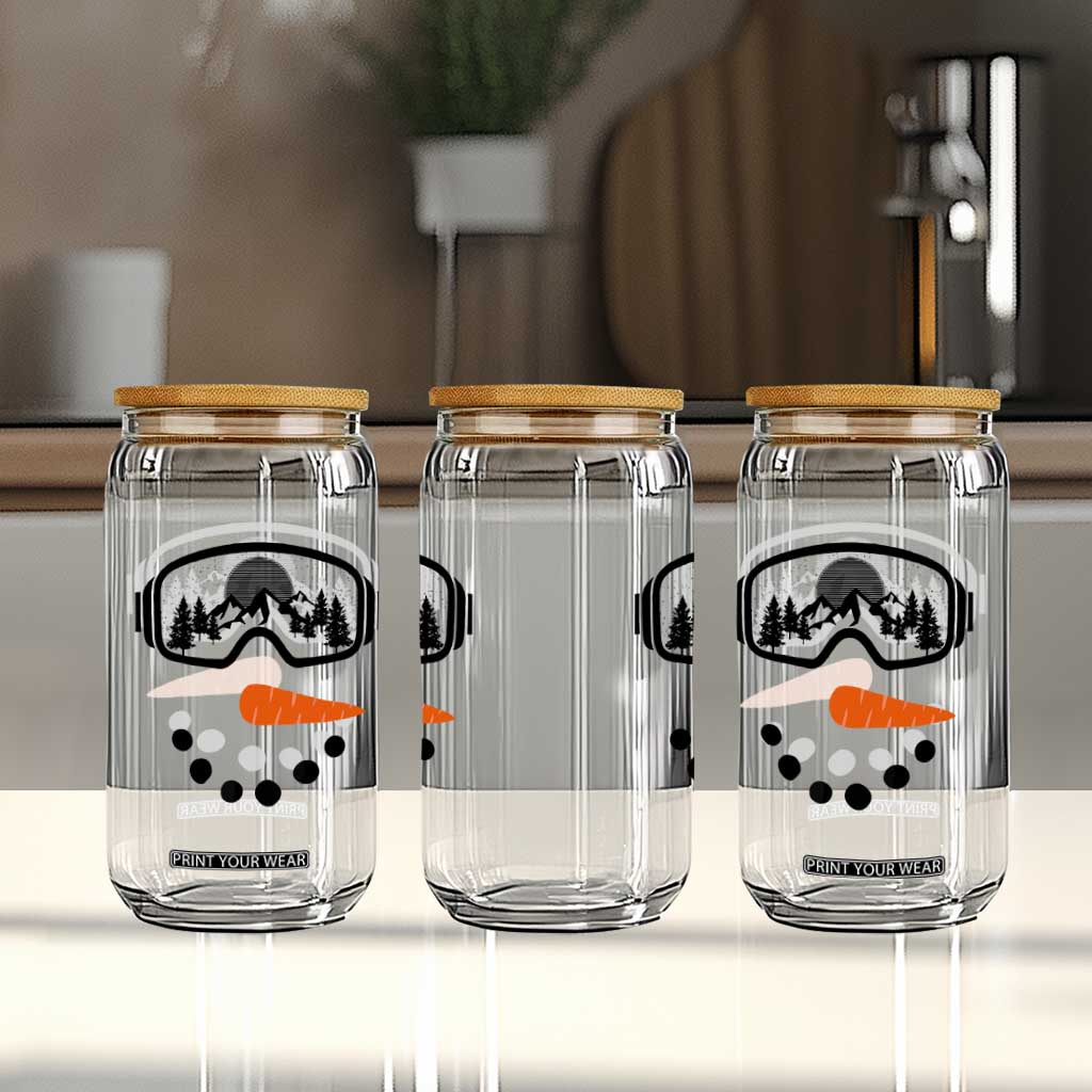Ski Snowboard Snowman Face Glass Can Goggles Skiing Snow Ski Lover Skier TS10 Print Your Wear