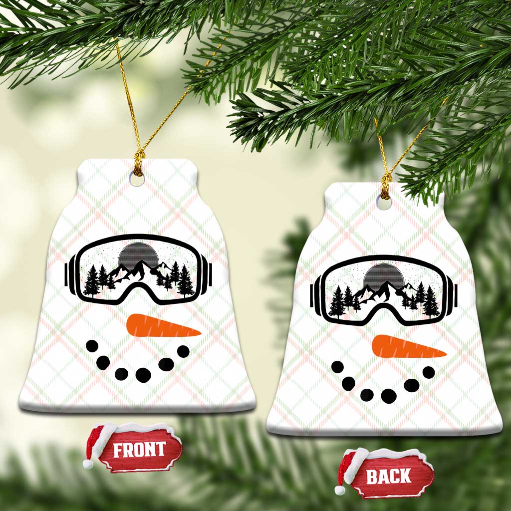 Ski Snowboard Snowman Face Ceramic Ornament Goggles Skiing Snow Ski Lover Skier TS10 Print Your Wear