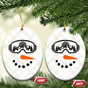 Ski Snowboard Snowman Face Ceramic Ornament Goggles Skiing Snow Ski Lover Skier TS10 Print Your Wear
