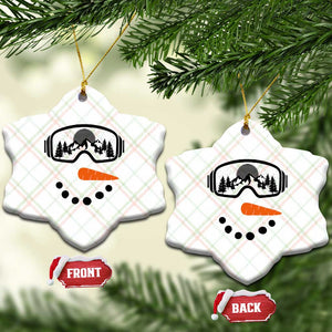 Ski Snowboard Snowman Face Ceramic Ornament Goggles Skiing Snow Ski Lover Skier TS10 Print Your Wear