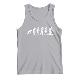 Ski Evolution Tank Top Funny Skiing Lover Skiers TS10 Athletic Heather Print Your Wear