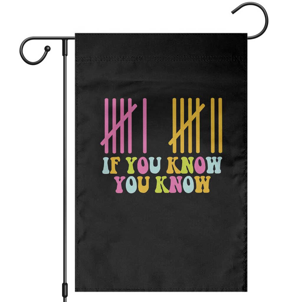 Funny Six Seven 6 7 Teen Slang Garden Flag If You Know You Know Viral Meme TS10 Black Print Your Wear