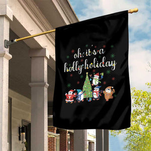 Penguins Christmas Garden Flag Oh Its A Jolly Holiday Xmas Light TS10 Print Your Wear