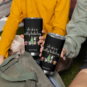 Penguins Christmas Tumbler Cup Oh Its A Jolly Holiday Xmas Light TS10 Print Your Wear