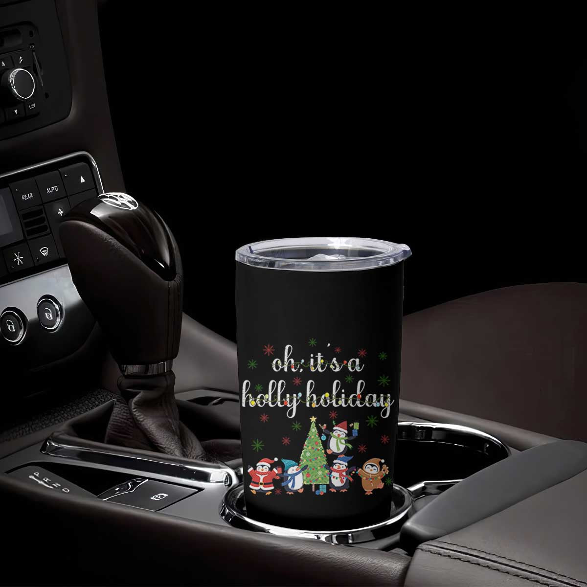 Penguins Christmas Tumbler Cup Oh Its A Jolly Holiday Xmas Light TS10 Print Your Wear