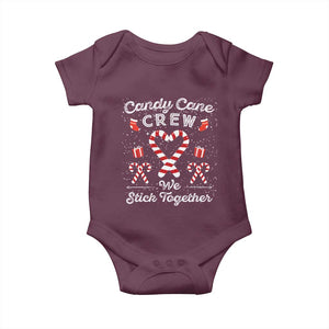 Christmas Family Matching Baby Onesie Candy Cane Heart Holiday TS10 Maroon Print Your Wear