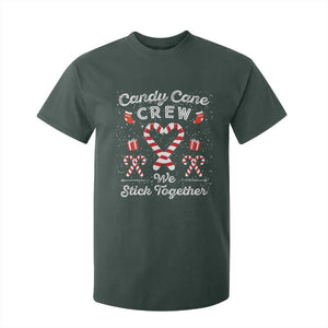 Christmas Family Matching T Shirt For Kid Candy Cane Heart Holiday TS10 Dark Forest Green Print Your Wear