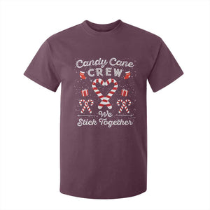 Christmas Family Matching T Shirt For Kid Candy Cane Heart Holiday TS10 Maroon Print Your Wear