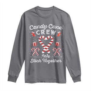 Christmas Family Matching Long Sleeve Shirt Candy Cane Heart Holiday TS10 Charcoal Print Your Wear