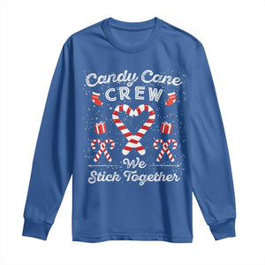 Christmas Family Matching Long Sleeve Shirt Candy Cane Heart Holiday TS10 Royal Blue Print Your Wear