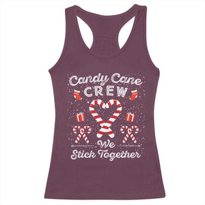 Christmas Family Matching Racerback Tank Top Candy Cane Heart Holiday TS10 Maroon Print Your Wear