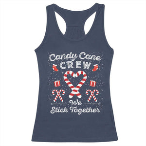 Christmas Family Matching Racerback Tank Top Candy Cane Heart Holiday TS10 Navy Print Your Wear