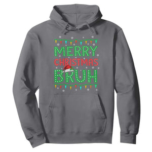 Merry Christmas Bruh Hoodie Meme Funny Saying Bro Greeting TS10 Charcoal Print Your Wear