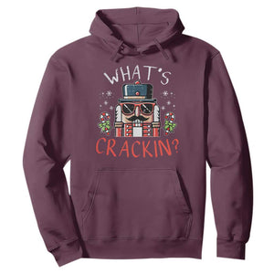 Christmas Nutcracker Hoodie Whats Crackin Funny Xmas TS10 Maroon Print Your Wear