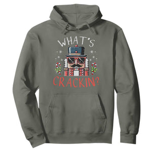 Christmas Nutcracker Hoodie Whats Crackin Funny Xmas TS10 Military Green Print Your Wear