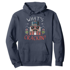 Christmas Nutcracker Hoodie Whats Crackin Funny Xmas TS10 Navy Print Your Wear