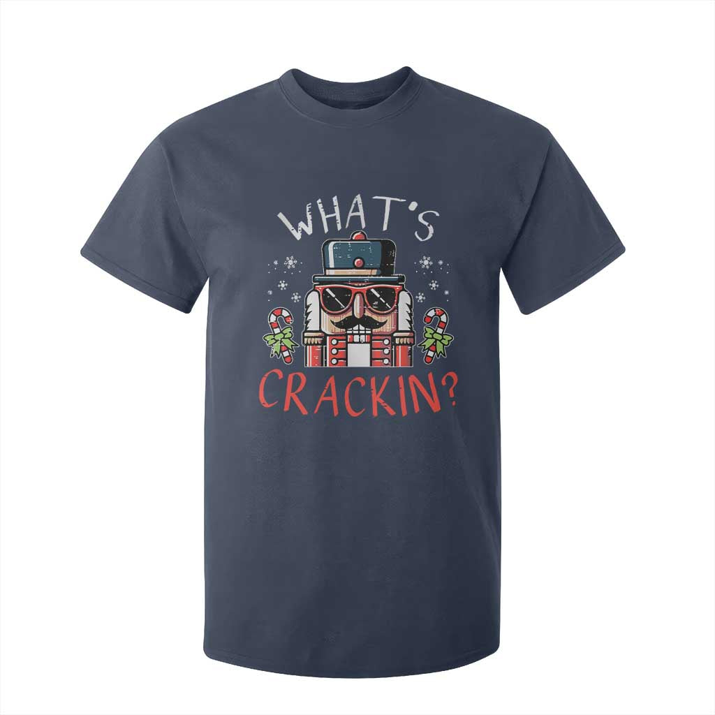 Christmas Nutcracker T Shirt For Kid Whats Crackin Funny Xmas TS10 Navy Print Your Wear