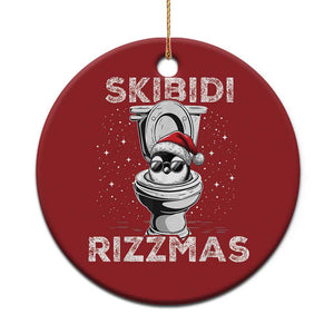 Funny Christmas Ornament Skibidi Rizzmas Rizz Santa Toilet Penguin Kid Cool TS10 Print Your Wear