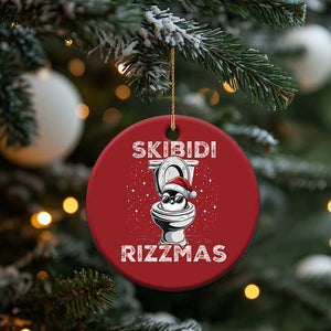 Funny Christmas Ornament Skibidi Rizzmas Rizz Santa Toilet Penguin Kid Cool TS10 Print Your Wear