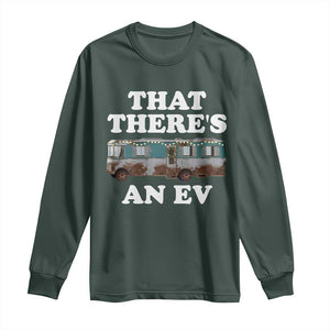 Christmas Movie Long Sleeve Shirt That There's An RV Christmas Vacation Xmas Lights TS10 Dark Forest Green Print Your Wear