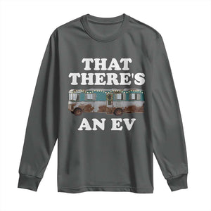 Christmas Movie Long Sleeve Shirt That There's An RV Christmas Vacation Xmas Lights TS10 Dark Heather Print Your Wear