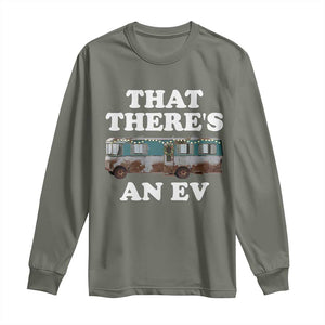 Christmas Movie Long Sleeve Shirt That There's An RV Christmas Vacation Xmas Lights TS10 Military Green Print Your Wear