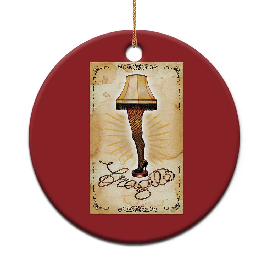 Funny Xmas Movie Christmas Ornament Fragile Leg Lamp TS10 Print Your Wear