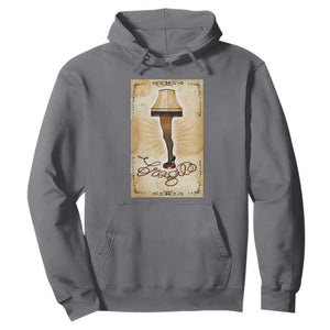 Funny Christmas Movie Hoodie Fragile Leg Lamp TS10 Charcoal Print Your Wear