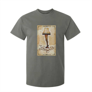 Funny Christmas Movie T Shirt For Kid Fragile Leg Lamp TS10 Military Green Print Your Wear