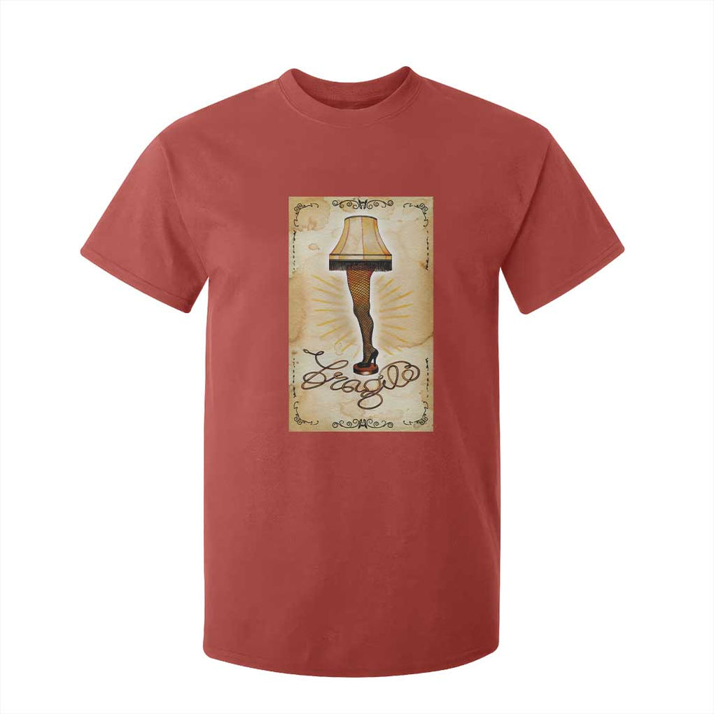 Funny Christmas Movie T Shirt For Kid Fragile Leg Lamp TS10 Red Print Your Wear