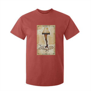 Funny Christmas Movie T Shirt For Kid Fragile Leg Lamp TS10 Red Print Your Wear