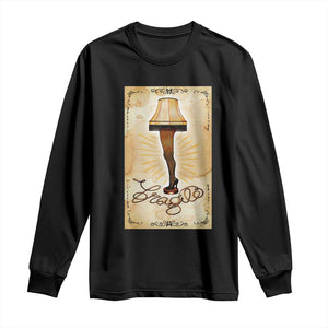 Funny Christmas Movie Long Sleeve Shirt Fragile Leg Lamp TS10 Black Print Your Wear