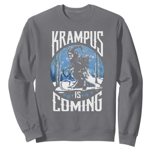 Christmas Krampus Sweatshirt Krampusnacht Monster Krampus Lover Festive Horror TS10 Charcoal Print Your Wear