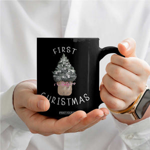 My First Christmas Coffee Mug Baby's First Holiday Xmas Tree Bow TS10 Print Your Wear