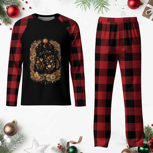 Subtle FDT Plaid Pajama Set Vintage Flower Black Cat Social Activist TS10 Buffalo Plaid Print Your Wear