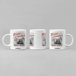 Stupid Canadian Wolf Bird Coffee Mug Vintage Heated Hookey Loon Meme TS10 Print Your Wear