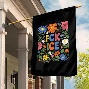Fck Ice Garden Flag Funny Boho Floral Resist Retro Pro Immigration TS10 Print Your Wear