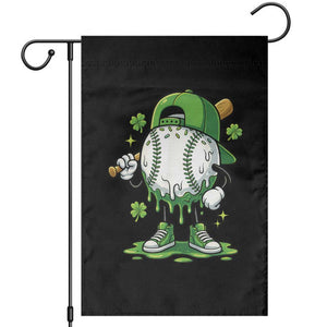 Baseball Drip Icecream Garden Flag Youth Boy St Patricks Day Shamrock Green TS10 Black Print Your Wear