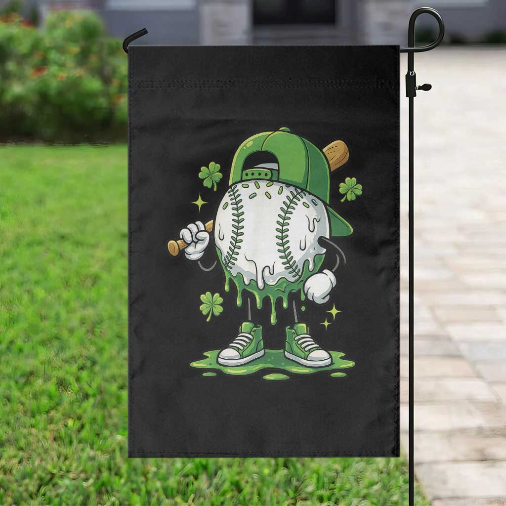 Baseball Drip Icecream Garden Flag Youth Boy St Patricks Day Shamrock Green TS10 Print Your Wear