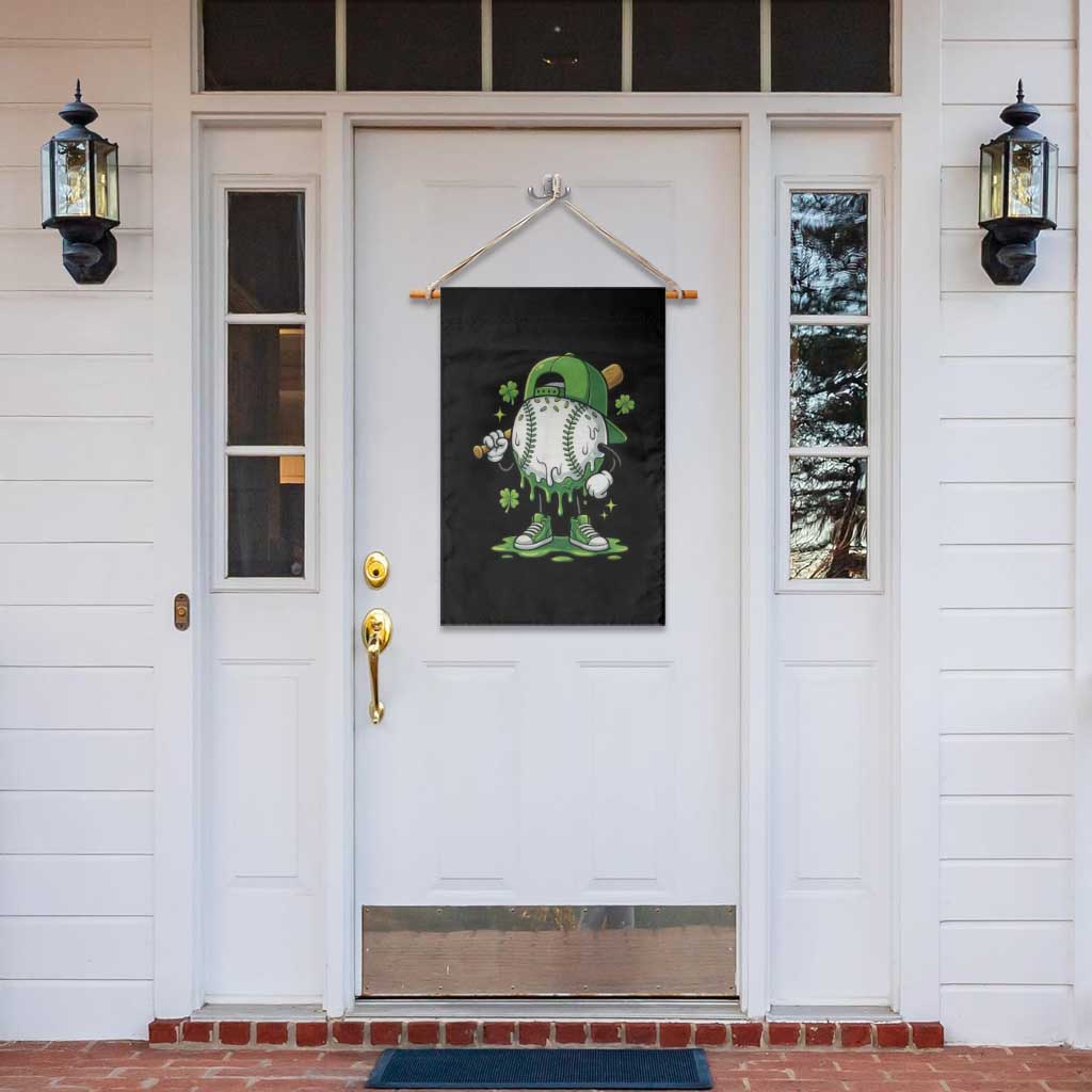 Baseball Drip Icecream Garden Flag Youth Boy St Patricks Day Shamrock Green TS10 Print Your Wear
