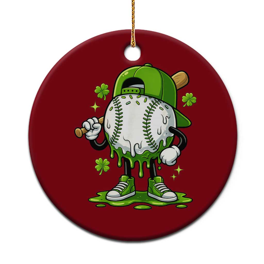Baseball Drip Icecream Ceramic Ornament Youth Boy St Patricks Day Shamrock Green TS10 1pc Red Print Your Wear