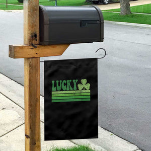 Retro Lucky Garden Flag St Patricks Day Irish Shamrock TS10 Print Your Wear