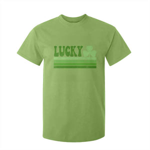 Retro Lucky T Shirt For Kid St Patricks Day Irish Shamrock TS10 Lime Print Your Wear