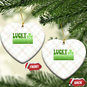 Retro Lucky Ceramic Ornament St Patricks Day Irish Shamrock TS10 Print Your Wear