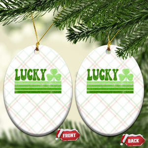 Retro Lucky Ceramic Ornament St Patricks Day Irish Shamrock TS10 Print Your Wear