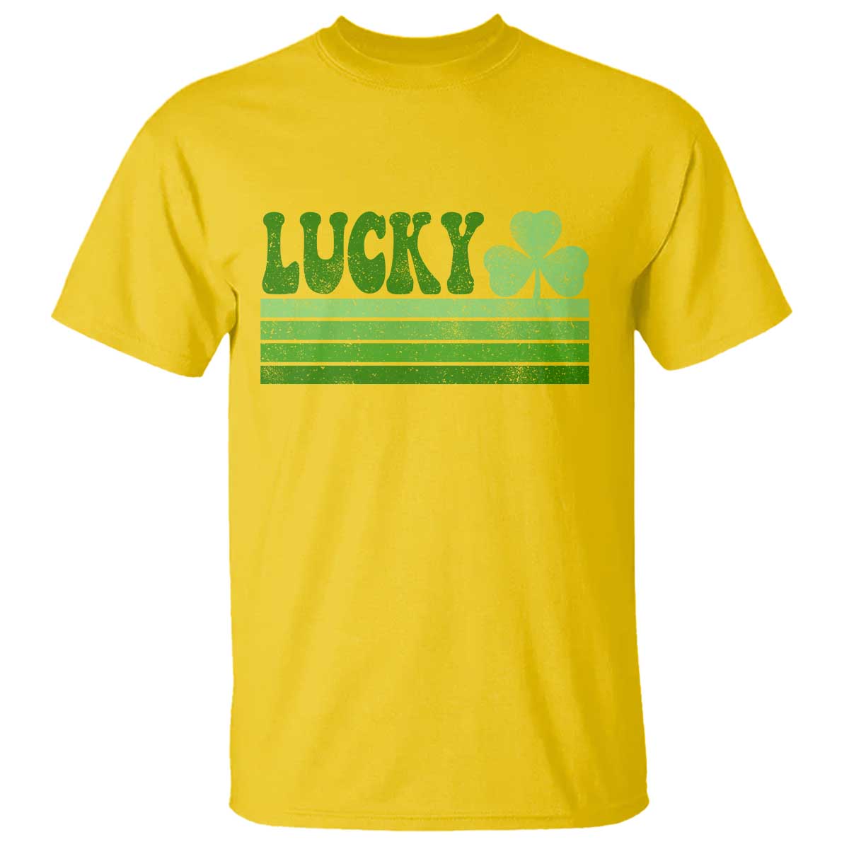 Retro Lucky T Shirt St Patricks Day Irish Shamrock TS10 Daisy Print Your Wear