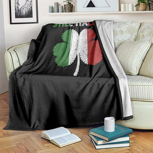 St Patricks Day Still Italian Throw Blanket Funny Retro Shamrock Italy Flag TS10 Print Your Wear